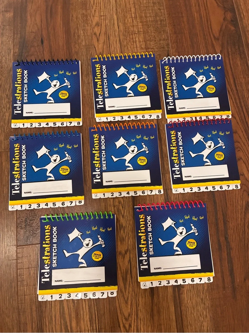 TELESTRATIONS Party Drawing Game - Blue/White